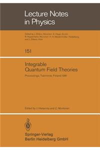 Integrable Quantum Field Theories