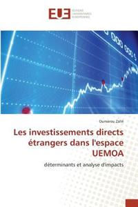 Les Investissements Directs Étrangers Dans Lespace Uemoa