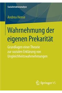 Wahrnehmung Der Eigenen Prekarität