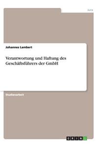 Verantwortung und Haftung des Geschäftsführers der GmbH