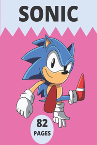 Sonic: Coloring Book for Kids and Adults with Fun, Easy, and Relaxing