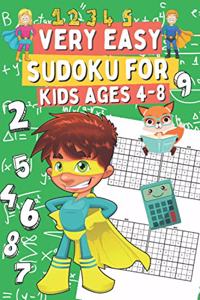 Very Easy Suoku for Kids Ages 4-8