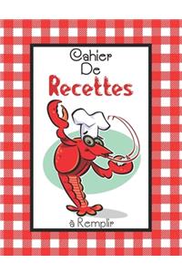Cahier De Recettes à Remplir