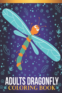 Adults dragonfly coloring book