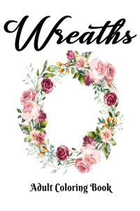 Wreaths Adult Coloring Book