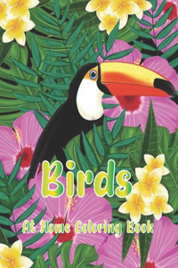 Birds At Home Coloring Book
