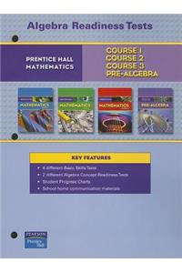 Prentice Hall Math Algebra Readiness Tests Blackline Masters 2007