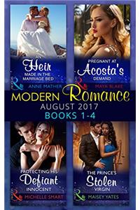 Modern Romance Collection: August 2017 Books 1 - 4
