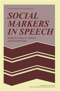 Social Markers in Speech