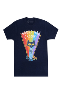 Pete the Cat: Books Are Groovy Unisex T-Shirt X-Small