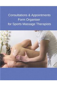 Consultations & Appointments Form Organiser for Sports Massage Therapists