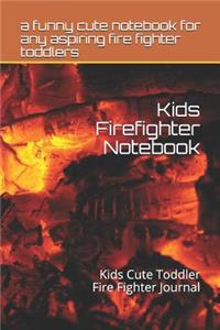Kids Firefighter Notebook