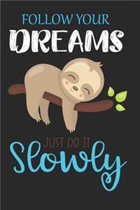 Follow Your Dreams Just Do It Slowly