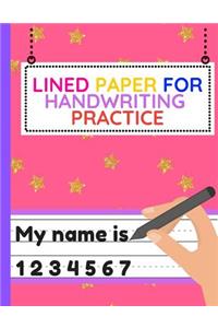 Lined Paper for Handwriting Practice