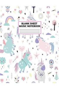 Blank Sheet Music Notebook
