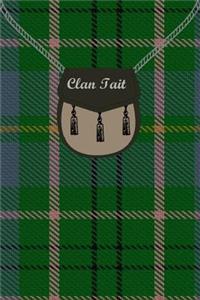 Clan Tait Tartan Journal/Notebook