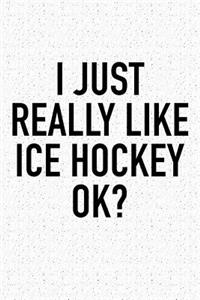 I Just Really Like Ice Hockey Ok?