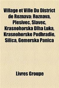Village Et Ville Du District de Ro Ava