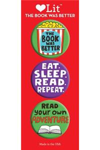 The Book was Better 3 Badge Set