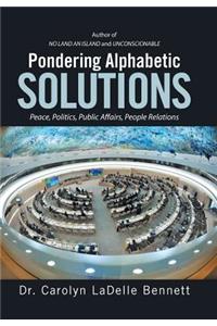 Pondering Alphabetic SOLUTIONS
