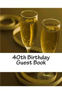 40th Birthday Guest Book