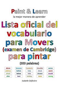 Lista oficial del vocabulario para Movers (examen de Cambridge)