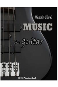 Blank Sheet Music For Guitar