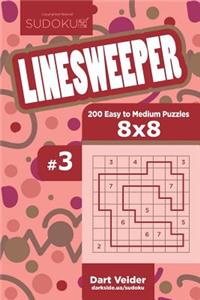 Sudoku Linesweeper - 200 Easy to Medium Puzzles 8x8 (Volume 3)