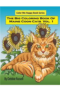 Big Coloring Book Of Maine Coon Cats - Volume 1
