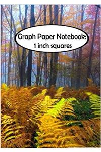 Graph Paper Notebook - 1 Inch Squares - Trees: Graph Paper, 1 Inch Squares
