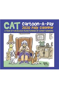 Cat Cartoon-A-Day by Jonny Hawkins 2020 Box Calendar