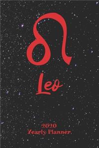 2020 Yearly Planner - Zodiac Sign Leo