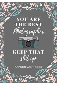 Photographer Appointment book