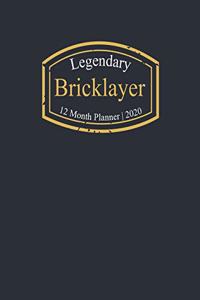 Legendary Bricklayer, 12 Month Planner 2020