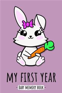 My First Year Baby Memory Book
