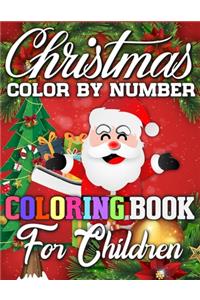 Christmas Color By Number Coloring Book for Children