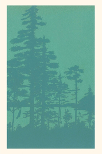 Vintage Journal Tree Silhouettes Graphic