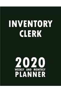 Inventory Clerk 2020 Weekly and Monthly Planner