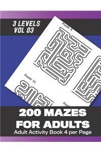 200 Mazes for Adults