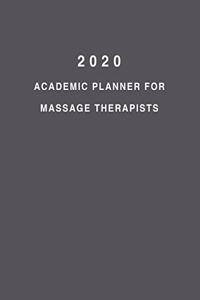 2020 Academic Planner For Massage Therapists