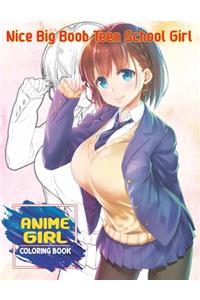 Nice Big Boob Teen School Girl Coloring Book