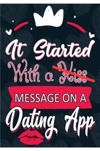 It Started With a Kiss Message on a Dating App