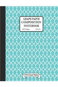 Graph paper composition notebook