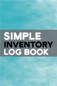 Simple Inventory Log Book