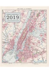 Weekly & Monthly 2019 12-Month Splendid Planner