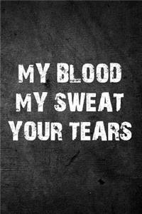 My Blood My Sweat Your Tears