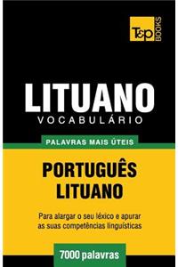 Vocabulário Português-Lituano - 7000 palavras mais úteis