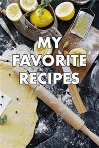 Blank Cookbook to Write in
