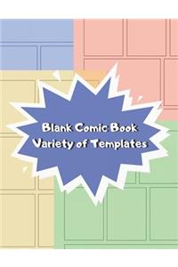 Blank Comic Book Variety of Templates