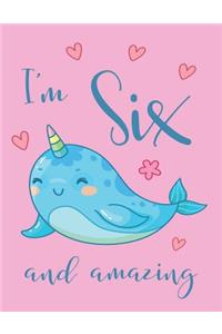 I'm Six and Amazing Narwhal Sketchbook